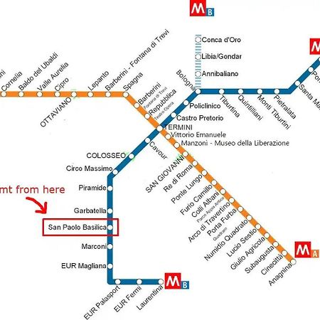 Modern Living San Paolo - Vicino Alla Metro Roma Eksteriør bilde